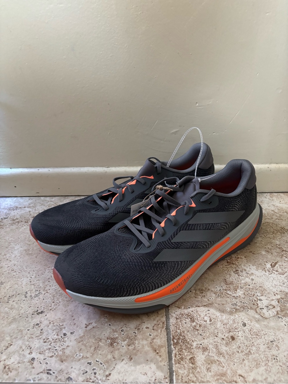 adidas Supernova Prima 2 Running Mens Grey Sneakers Athletic Shoes JR7361 Sz 15